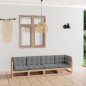 vidaXL 4-Sitzer-Gartensofa mit Kissen Kiefer Massivholz vidaXL 4-Sitzer-Gartensofa mit Kissen Kiefer Massivholz