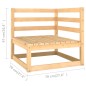 vidaXL 4-Sitzer-Gartensofa mit Kissen Kiefer Massivholz vidaXL 4-Sitzer-Gartensofa mit Kissen Kiefer Massivholz
