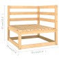 vidaXL 4-tlg. Garten-Lounge-Set mit Kissen Kiefer Massivholz vidaXL 4-tlg. Garten-Lounge-Set mit Kissen Kiefer Massivholz