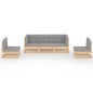 vidaXL 5-tlg. Garten-Lounge-Set mit Kissen Kiefer Massivholz vidaXL 5-tlg. Garten-Lounge-Set mit Kissen Kiefer Massivholz