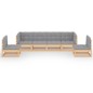 vidaXL 6-tlg. Garten-Lounge-Set mit Kissen Kiefer Massivholz vidaXL 6-tlg. Garten-Lounge-Set mit Kissen Kiefer Massivholz