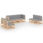 vidaXL 7-tlg. Garten-Lounge-Set mit Kissen Kiefer Massivholz vidaXL 7-tlg. Garten-Lounge-Set mit Kissen Kiefer Massivholz
