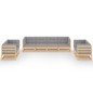 vidaXL 8-tlg. Garten-Lounge-Set mit Kissen Kiefer Massivholz vidaXL 8-tlg. Garten-Lounge-Set mit Kissen Kiefer Massivholz