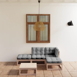 vidaXL 5-tlg. Garten-Lounge-Set mit Kissen Kiefer Massivholz