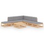 vidaXL 8-tlg. Garten-Lounge-Set mit Kissen Kiefer Massivholz vidaXL 8-tlg. Garten-Lounge-Set mit Kissen Kiefer Massivholz