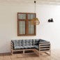 vidaXL 4-tlg. Garten-Lounge-Set mit Kissen Kiefer Massivholz vidaXL 4-tlg. Garten-Lounge-Set mit Kissen Kiefer Massivholz
