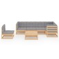 vidaXL 7-tlg. Garten-Lounge-Set mit Kissen Massivholz Kiefer vidaXL 7-tlg. Garten-Lounge-Set mit Kissen Massivholz Kiefer