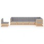 vidaXL 7-tlg. Garten-Lounge-Set mit Kissen Kiefer Massivholz vidaXL 7-tlg. Garten-Lounge-Set mit Kissen Kiefer Massivholz