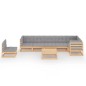 vidaXL 8-tlg. Garten-Lounge-Set mit Kissen Kiefer Massivholz vidaXL 8-tlg. Garten-Lounge-Set mit Kissen Kiefer Massivholz