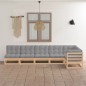 vidaXL 6-tlg. Garten-Lounge-Set mit Kissen Kiefer Massivholz vidaXL 6-tlg. Garten-Lounge-Set mit Kissen Kiefer Massivholz