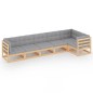 vidaXL 6-tlg. Garten-Lounge-Set mit Kissen Kiefer Massivholz vidaXL 6-tlg. Garten-Lounge-Set mit Kissen Kiefer Massivholz
