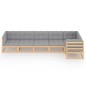 vidaXL 6-tlg. Garten-Lounge-Set mit Kissen Kiefer Massivholz vidaXL 6-tlg. Garten-Lounge-Set mit Kissen Kiefer Massivholz