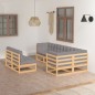 vidaXL 7-tlg. Garten-Lounge-Set mit Kissen Kiefer Massivholz vidaXL 7-tlg. Garten-Lounge-Set mit Kissen Kiefer Massivholz