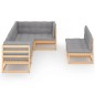vidaXL 7-tlg. Garten-Lounge-Set mit Kissen Kiefer Massivholz vidaXL 7-tlg. Garten-Lounge-Set mit Kissen Kiefer Massivholz