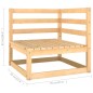 vidaXL 7-tlg. Garten-Lounge-Set mit Kissen Kiefer Massivholz vidaXL 7-tlg. Garten-Lounge-Set mit Kissen Kiefer Massivholz