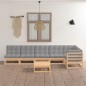 vidaXL 7-tlg. Garten-Lounge-Set mit Kissen Kiefer Massivholz vidaXL 7-tlg. Garten-Lounge-Set mit Kissen Kiefer Massivholz