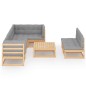vidaXL 8-tlg. Garten-Lounge-Set mit Kissen Kiefer Massivholz vidaXL 8-tlg. Garten-Lounge-Set mit Kissen Kiefer Massivholz