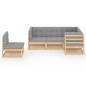 vidaXL 5-tlg. Garten-Lounge-Set mit Kissen Kiefer Massivholz vidaXL 5-tlg. Garten-Lounge-Set mit Kissen Kiefer Massivholz