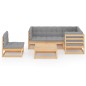 vidaXL 6-tlg. Garten-Lounge-Set mit Kissen Kiefer Massivholz vidaXL 6-tlg. Garten-Lounge-Set mit Kissen Kiefer Massivholz