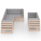 vidaXL 7-tlg. Garten-Lounge-Set mit Kissen Kiefer Massivholz vidaXL 7-tlg. Garten-Lounge-Set mit Kissen Kiefer Massivholz