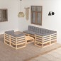 vidaXL 8-tlg. Garten-Lounge-Set mit Kissen Kiefer Massivholz vidaXL 8-tlg. Garten-Lounge-Set mit Kissen Kiefer Massivholz