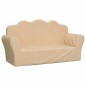 Kindersofa 2-Sitzer Creme Weich Plüsch Kindersofa 2-Sitzer Creme Weich Plüsch