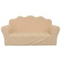 Kindersofa 2-Sitzer Creme Weich Plüsch Kindersofa 2-Sitzer Creme Weich Plüsch