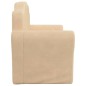 Kindersofa 2-Sitzer Creme Weich Plüsch Kindersofa 2-Sitzer Creme Weich Plüsch