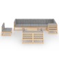 vidaXL 10-tlg. Garten-Lounge-Set mit Kissen Kiefer Massivholz vidaXL 10-tlg. Garten-Lounge-Set mit Kissen Kiefer Massivholz