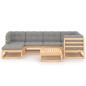 vidaXL 7-tlg. Garten-Lounge-Set mit Kissen Kiefer Massivholz vidaXL 7-tlg. Garten-Lounge-Set mit Kissen Kiefer Massivholz