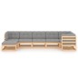 vidaXL 7-tlg. Garten-Lounge-Set mit Kissen Kiefer Massivholz vidaXL 7-tlg. Garten-Lounge-Set mit Kissen Kiefer Massivholz