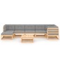 vidaXL 8-tlg. Garten-Lounge-Set mit Kissen Kiefer Massivholz vidaXL 8-tlg. Garten-Lounge-Set mit Kissen Kiefer Massivholz