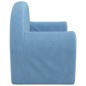 vidaXL Kindersofa 2-Sitzer Blau Weich Plüsch vidaXL Kindersofa 2-Sitzer Blau Weich Plüsch