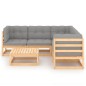 vidaXL 6-tlg. Garten-Lounge-Set mit Kissen Kiefer Massivholz vidaXL 6-tlg. Garten-Lounge-Set mit Kissen Kiefer Massivholz