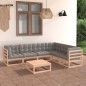 vidaXL 7-tlg. Garten-Lounge-Set mit Kissen Massivholz Kiefer vidaXL 7-tlg. Garten-Lounge-Set mit Kissen Massivholz Kiefer