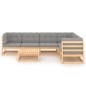 vidaXL 7-tlg. Garten-Lounge-Set mit Kissen Massivholz Kiefer vidaXL 7-tlg. Garten-Lounge-Set mit Kissen Massivholz Kiefer