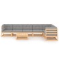 vidaXL 8-tlg. Garten-Lounge-Set mit Kissen Kiefer Massivholz vidaXL 8-tlg. Garten-Lounge-Set mit Kissen Kiefer Massivholz