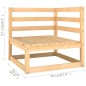 vidaXL 9-tlg. Garten-Lounge-Set mit Kissen Massivholz Kiefer vidaXL 9-tlg. Garten-Lounge-Set mit Kissen Massivholz Kiefer