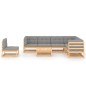 vidaXL 8-tlg. Garten-Lounge-Set mit Kissen Massivholz Kiefer vidaXL 8-tlg. Garten-Lounge-Set mit Kissen Massivholz Kiefer