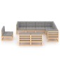 vidaXL 9-tlg. Garten-Lounge-Set mit Kissen Kiefer Massivholz vidaXL 9-tlg. Garten-Lounge-Set mit Kissen Kiefer Massivholz