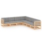 vidaXL 7-tlg. Garten-Lounge-Set mit Kissen Kiefer Massivholz vidaXL 7-tlg. Garten-Lounge-Set mit Kissen Kiefer Massivholz