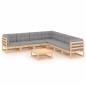 vidaXL 8-tlg. Garten-Lounge-Set mit Kissen Kiefer Massivholz vidaXL 8-tlg. Garten-Lounge-Set mit Kissen Kiefer Massivholz