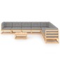 vidaXL 10-tlg. Garten-Lounge-Set mit Kissen Massivholz Kiefer vidaXL 10-tlg. Garten-Lounge-Set mit Kissen Massivholz Kiefer