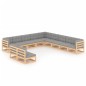 vidaXL 11-tlg. Garten-Lounge-Set mit Kissen Kiefer Massivholz vidaXL 11-tlg. Garten-Lounge-Set mit Kissen Kiefer Massivholz