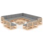vidaXL 14-tlg. Garten-Lounge-Set mit Kissen Kiefer Massivholz vidaXL 14-tlg. Garten-Lounge-Set mit Kissen Kiefer Massivholz