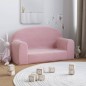 Kindersofa 2-Sitzer Rosa Weich Plüsch Kindersofa 2-Sitzer Rosa Weich Plüsch