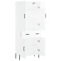 Highboard Hochglanz-Weiß 69,5x34x180 cm Holzwerkstoff Highboard Hochglanz-Weiß 69,5x34x180 cm Holzwerkstoff