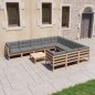 vidaXL 11-tlg. Garten-Lounge-Set mit Kissen Kiefer Massivholz vidaXL 11-tlg. Garten-Lounge-Set mit Kissen Kiefer Massivholz