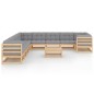 vidaXL 11-tlg. Garten-Lounge-Set mit Kissen Kiefer Massivholz vidaXL 11-tlg. Garten-Lounge-Set mit Kissen Kiefer Massivholz