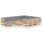 vidaXL 12-tlg. Garten-Lounge-Set mit Kissen Kiefer Massivholz vidaXL 12-tlg. Garten-Lounge-Set mit Kissen Kiefer Massivholz